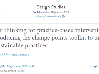Design thinking for practice-based&nbsp;intervention